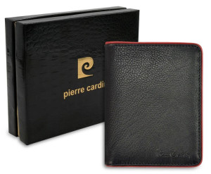 Skórzane etui na dokumenty z kieszenią na banknoty — Pierre Cardin