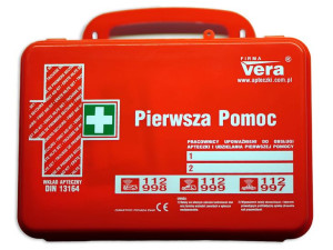 Przemysłowa apteczka pierwszej pomocy TOP 6 13164 w pudełku z tworzywa ABS