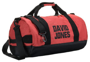 Stylowa, męska torba podróżna z melanżowej tkaniny — David Jones