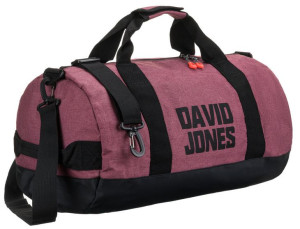 Stylowa, męska torba podróżna z melanżowej tkaniny — David Jones