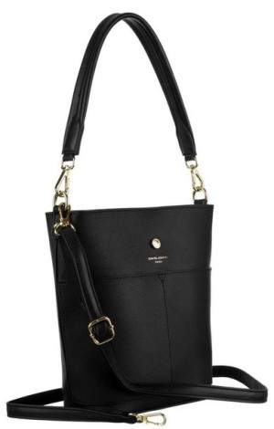 Zgrabna torebka w typie koszyka z odpinanym uchwytem i paskiem — David Jone
