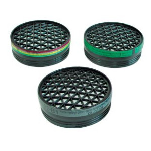 46056 Pochłaniacze Uno New do półmasek Euromask, A1, P2, 2 sztuki