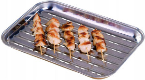 Tacka grillowa BBQ ze stali nierdzewnej 34,5 cm +