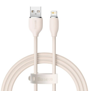 Baseus kabel Jelly Liquid USB Lightning 2 m 2,4A różowy
