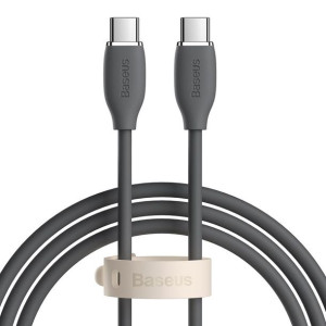 Baseus kabel Jelly Liquid PD USB-C USB-C 1,2 m czarny 100W