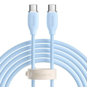 Baseus kabel Jelly Liquid PD USB-C USB-C 2 m niebieski 100W