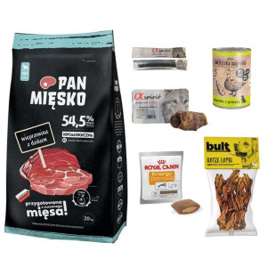 Pakiet Pan Mięsko Karma Sucha Dla Dorosłych Psów Wieprzowina Z Dzikiem Rozm