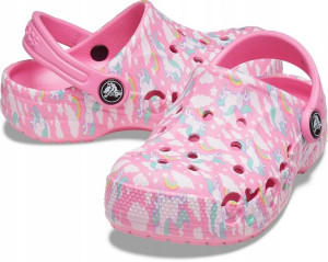 Dziecięce Crocs Klapki Sandały Jednorożec 33,5