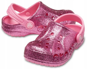Dziecięce Dziewczęce Crocs Klapki Sandały Róż 22,5