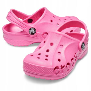 Lekkie Dziecięce Crocs Klapki Baya Clog Róż 29,5