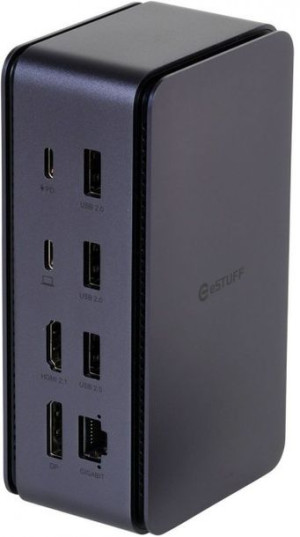 eStuff USB4 Pro Dual Dock USB-C (brak ładowarki)