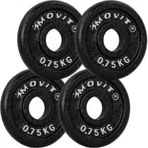 MOVIT zestaw 4 ciężarków - 0,75 kg żeliwo