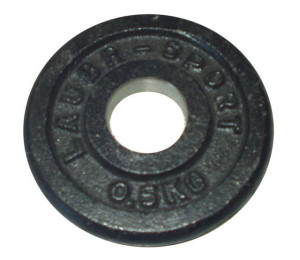 Talerz do sztangi 0,5 kg czarny 25 mm