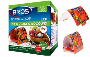 Lep Na Muszki Owocówki Pułapka Płyn Wabiący Bros