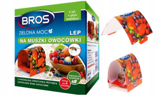 Lep Na Muszki Owocówki Pułapka Płyn Wabiący Bros