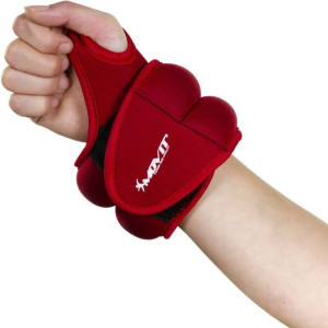 Ciężarki na ręce MOVIT 2 x 1 kg neopren czerwony