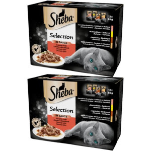 Sheba mokra karma dla kotów Soczyste Smaki 24x85g