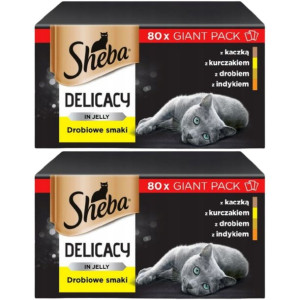 Sheba Delicacy drobiowe smaki w galaretce 160x 85g