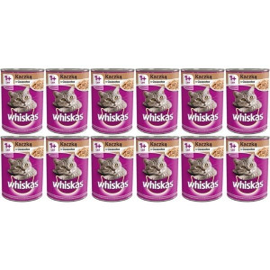 WHISKAS Adult puszka kaczka w galaretce 12 x 400g