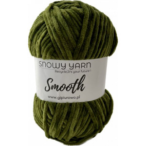 Aksamitna włóczka Smooth - zielona 915 - 120 m