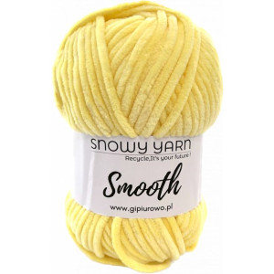 Aksamitna włóczka Smooth - żółta 916 - 120 m