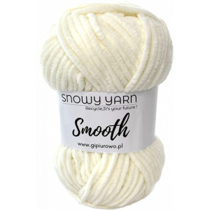 Aksamitna włóczka Smooth - kremowa 903 - 120 m