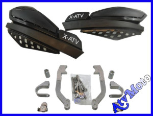 Osłony dłoni HANDBARY X-ATV aluminiowy uchwyt czarne