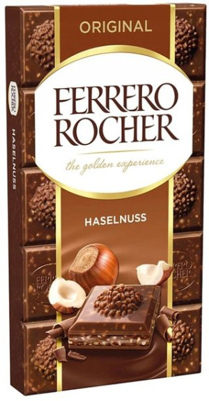 Ferrero Rocher Czekolada mleczna z orzechami 90g
