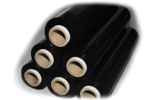Folia stretch 3,0kg czarna XL pakiet 10 szt