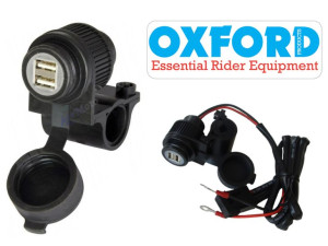 Gniazdo zapalniczki 12V OXFORD wejście 2 x USB