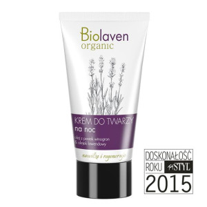 Krem do twarzy na noc Biolaven Organic (50ml) Lawenda lekarska - nawilżenie