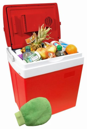 Chłodząca przenośna skrzynia - 30 l RED wyświetlacz 230/12 V
