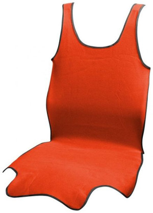 Pokrowiec na siedzenie TRIKO SOFT przód - 1 szt, czerwony