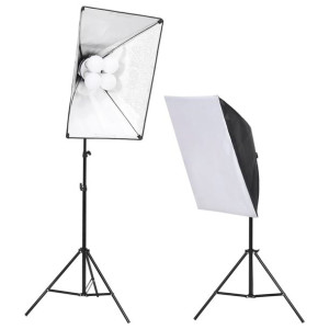 Zestaw oświetleniowy do studia z softboxami