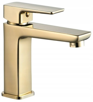 Bateria Umywalkowa Orix Niska Gold Połysk - Rea