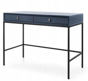 Stylowe Biurko LOFT toaletka MINI 104 cm GRANAT