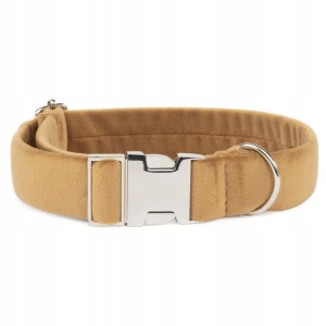 Obroża Welurowa Dla Psa Mocca 2 Cm M