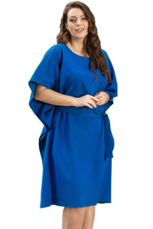 Sukienka ROLANDA oversize wiązana chabowa 42