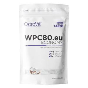 OstroVit Koncentrat białka serwatkowego WPC80.eu Kokos - 700 g
