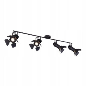 Globo Plafon spot Czarny Egon 54650-4B Loft