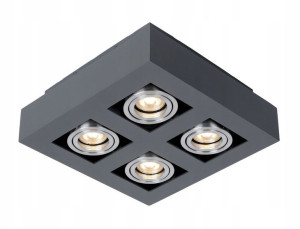Italux Lampa CASEMIRO czarna alu IT8002S4-BK/AL