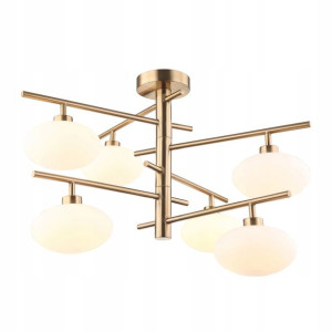 Italux Lampa Żyrandol FIORENZO MXM3661-6 BRO+W