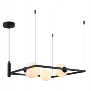 ITALUX Nowoczesny Żyrandol Gareth MDM-3975/3 BK