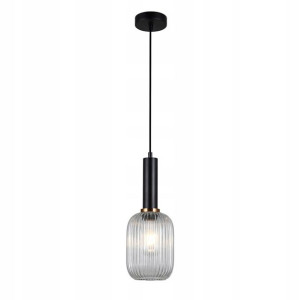 Italux Żyrandol Antiola PND-5588-1M-BK+CL