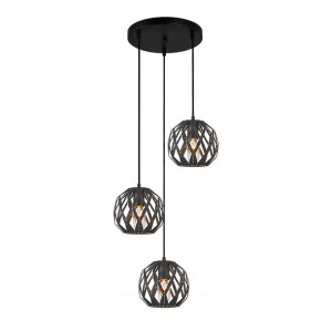 Italux Żyrandol Hilo E27 40W PND-22341-3SA-BK