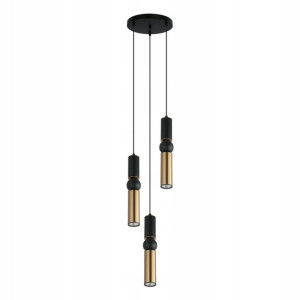 Italux Żyrandol Isidora PND-14290-3-BK-BRO