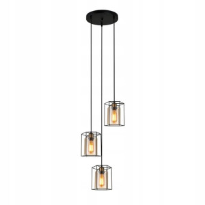 Italux Żyrandol Kalula PND-78901-3A-BK+AMB