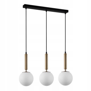 Italux Żyrandol Ravena PND-2324-3L GD+OPA opal