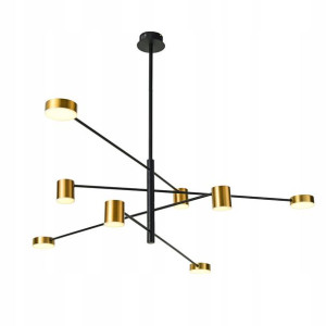 Italux Żyrandol Remdal PND-16374-8 BK+GD