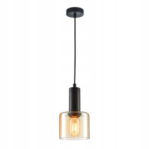 Italux Żyrandol Santia PND-65342-1-BK+AMB